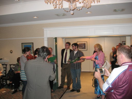 �ine N� Churr�in, RT�, P�draig � Car�il is lucht Ollscoil Nua-Eabhraic