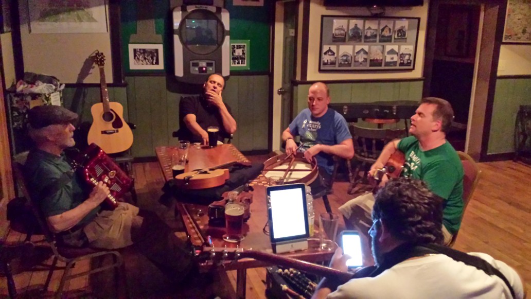 with Brian, Liam, Luke and Steve at AOH division 2 lounge, 2017