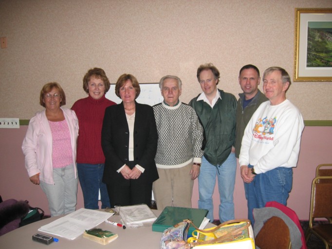 with his class, 2004